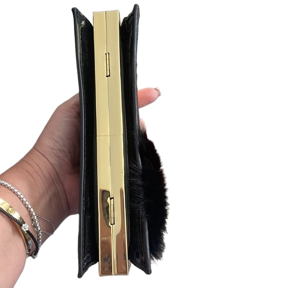 Trina Turk CHEERS clutch.  Adorable. Pocket inside. Very different. - Picture 4 of 12